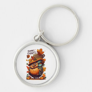 Give Thanks and Share Love Keychain