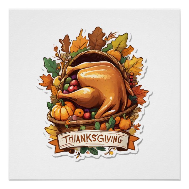 Give Thanks and Share Love Poster (Front)