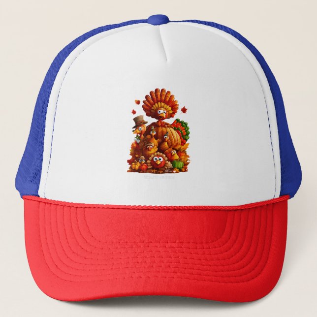 Give Thanks and Share Love Trucker Hat (Front)