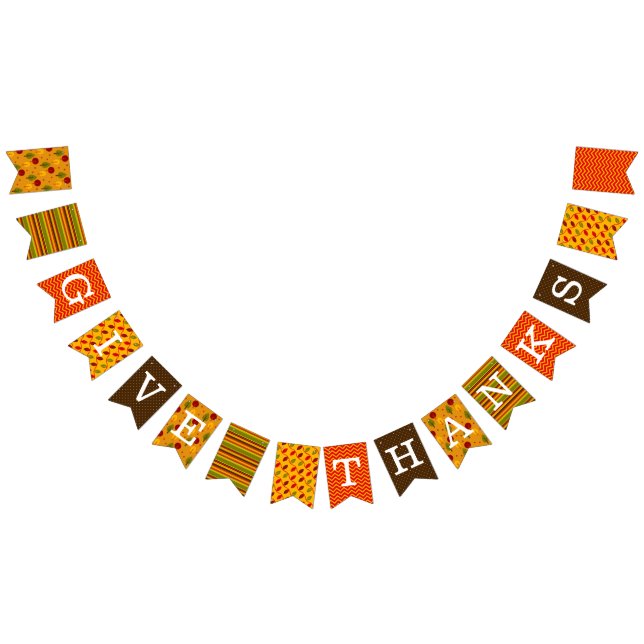 Give Thanks Bunting Flags (All)
