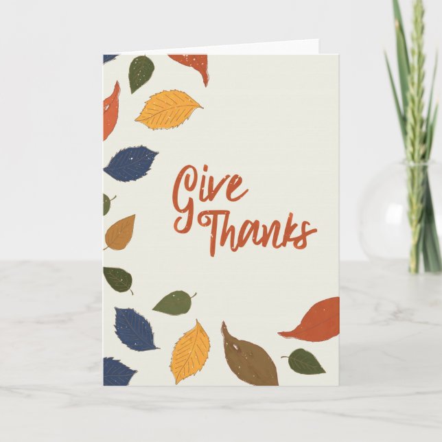 Give Thanks Card (Front)