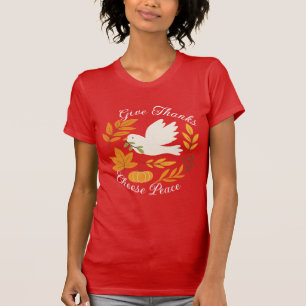 'Give Thanks, Choose Peace' Bella+Canvas T-Shirt