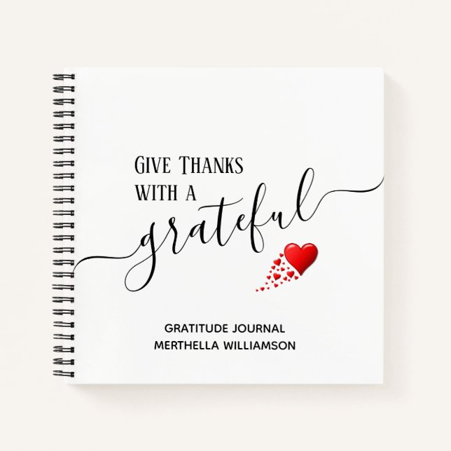 GIVE THANKS Christian Gratitude Journal (Front)