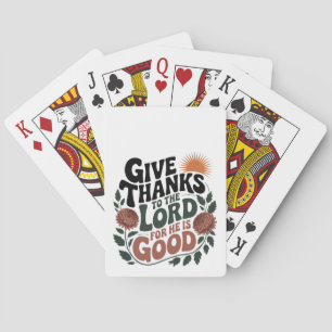 Give Thanks - Christian Playing Cards