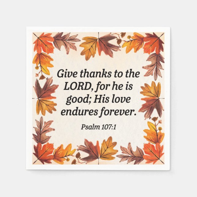 Give Thanks Collection Napkin (Front)