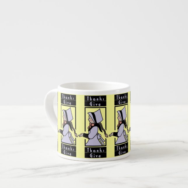 Give Thanks - Espresso Cup (Front Left)