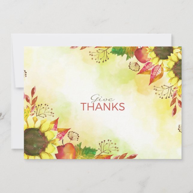 Give Thanks Holiday Card (Front)