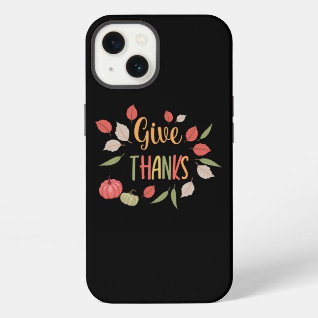 Give Thanks! iPhone Case (Back)