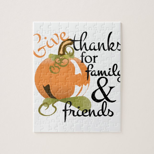 Give Thanks Jigsaw Puzzle (Vertical)