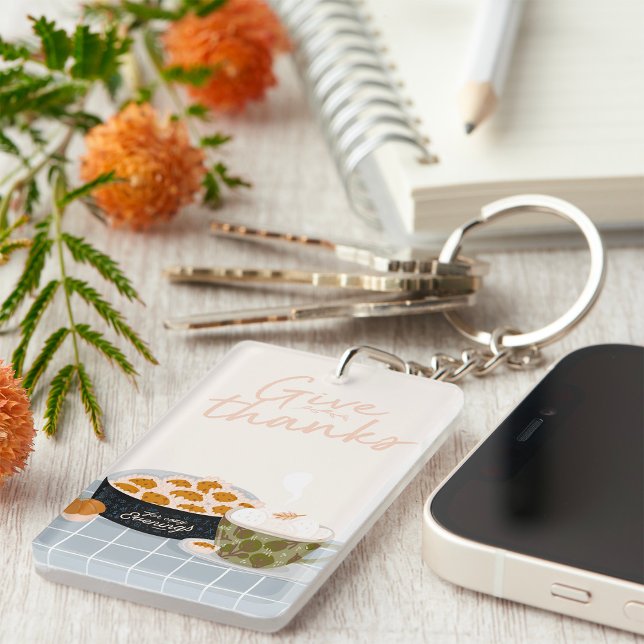 Give Thanks Keychain (Creator Uploaded)