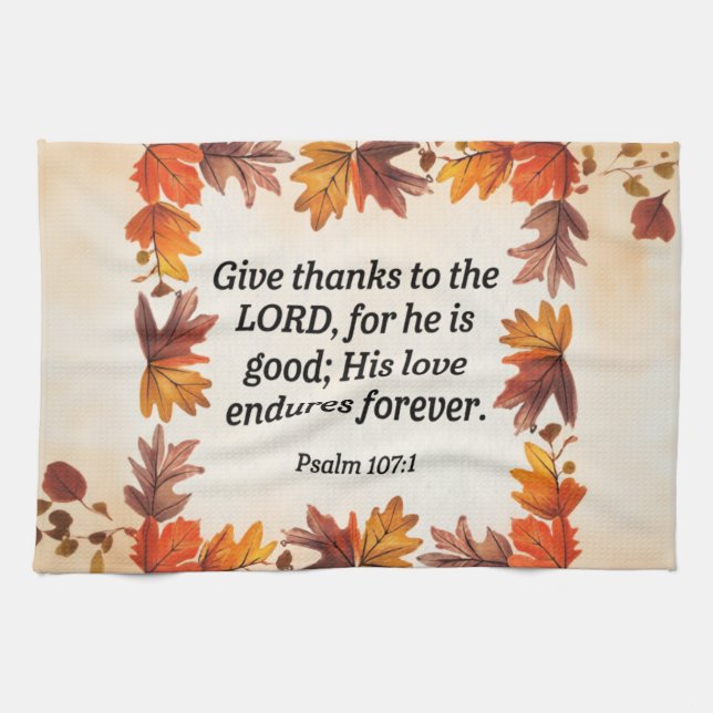 Give Thanks Kitchen Towel (Horizontal)