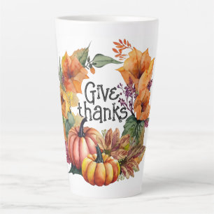 Give Thanks Latte Mug