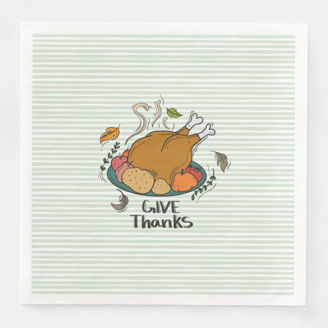 Give Thanks Napkin (Front)