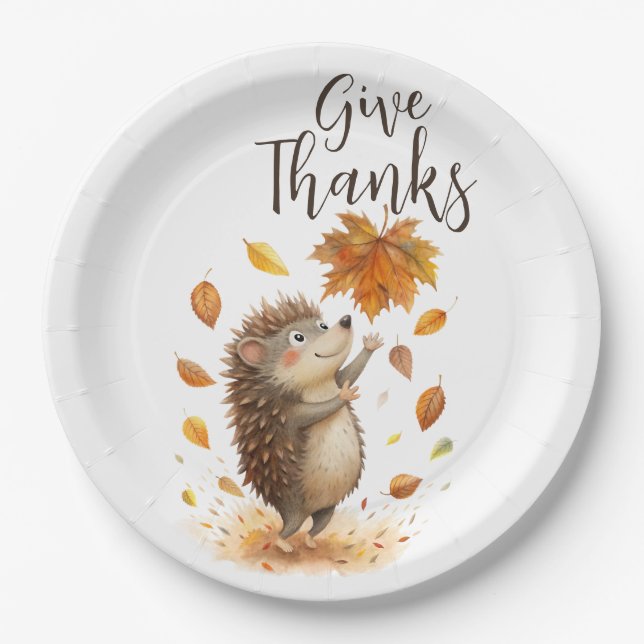 Give Thanks Paper Plate (Front)