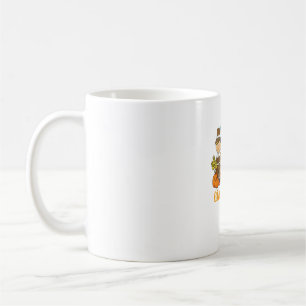 Give Thanks Pilgrim Indian Pumpkin Thanksgiving Coffee Mug