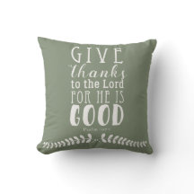 Give Thanks Pillow Customized Colour