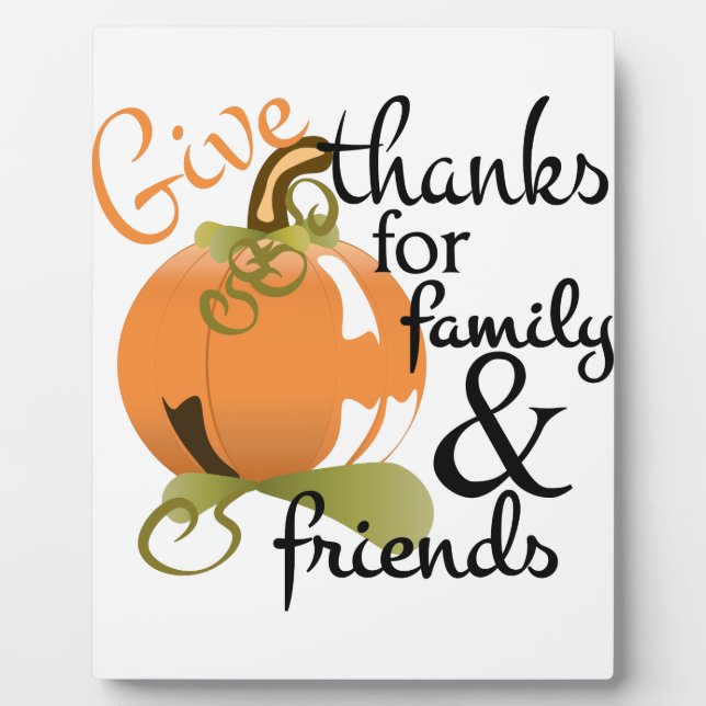 Give Thanks Plaque (Front)