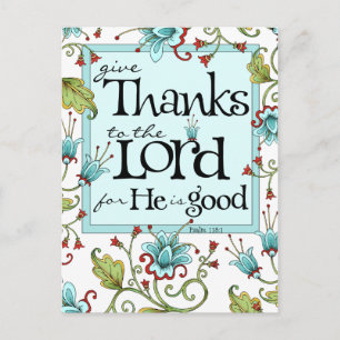 Give Thanks - Postcard