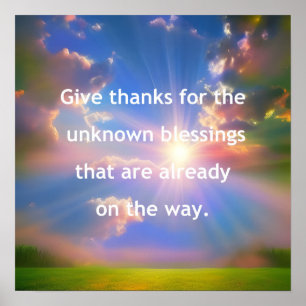Give Thanks  Poster