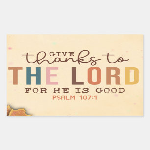 Give Thanks Sticker