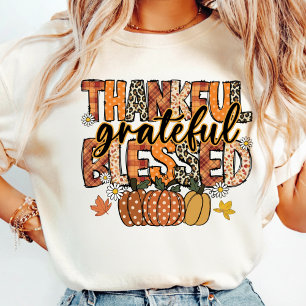 Give Thanks T-Shirt   Floral Fall Coquette Shirt