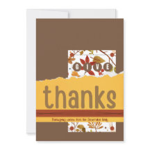 Give Thanks Thanksgiving greeting card