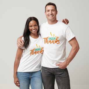 Give Thanks - Thanksgiving  T-Shirt