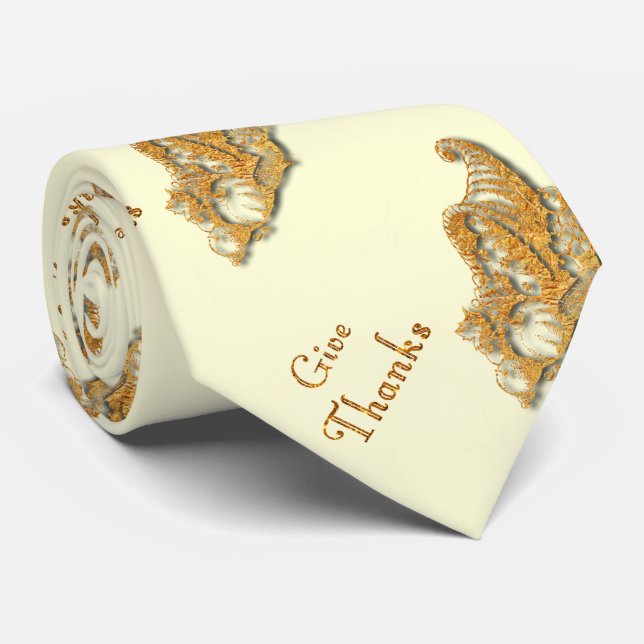 Give Thanks Tie (Rolled)