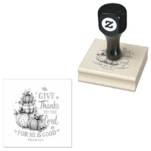 Give Thanks To... Rubber Stamp