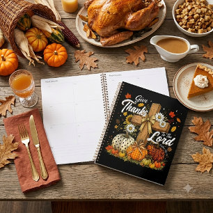 Give Thanks to The Lord Autumn Fall Season Planner