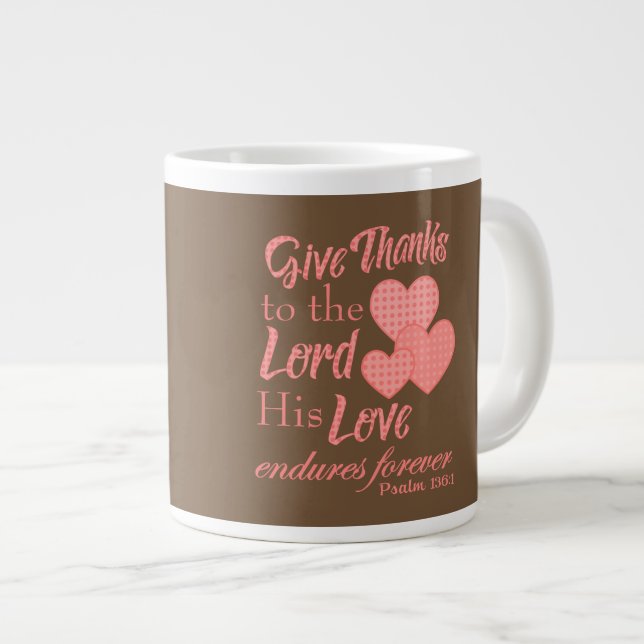 Give Thanks to the Lord Christian mugs (Front Right)