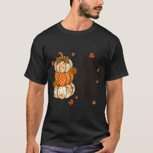 Give Thanks To The Lord Fall Christian Pumpkin Coq T-Shirt