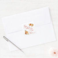 Give Thanks to the Lord fall watercolor floral