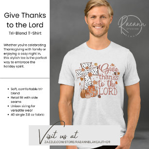"Give Thanks to the Lord" Men's Tri-Blend Shirt