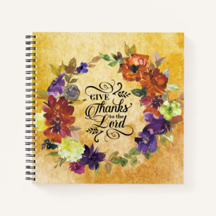 Give Thanks to the Lord, Thanksgiving Notebook
