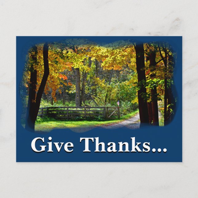 Give thanks unto the Lord 1 Chronicles 16:8 Postcard (Front)