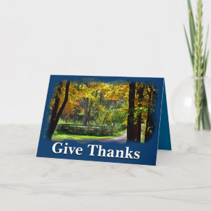 Give thanks unto the Lord 1 Chronicles 16:8 Thank You Card