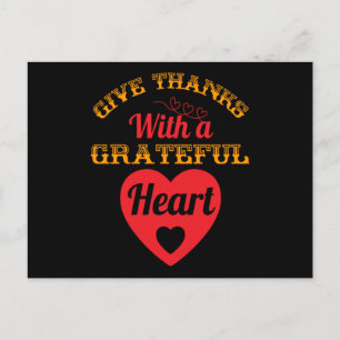 Give Thanks with a Grateful Heart Postcard