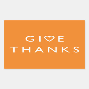 Give thanks with your heart, Thanksgiving message Sticker