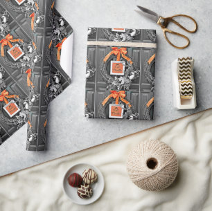 Give Thanks Wreath Wrapping Paper