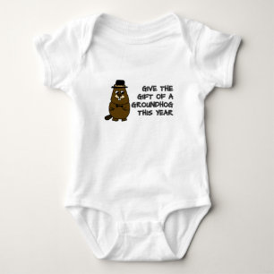 Give the gift of a Groundhog this year Baby Bodysuit