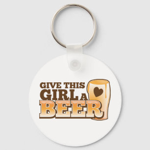 Give this girl a Beer ND Keychain