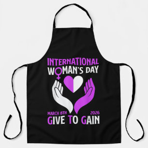 Give to Gain Happy Women's Day Apron
