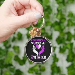 Give to Gain Happy Women's Day Keychain