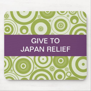 GIVE TO JAPAN RELIEF SEISMIC WAVES MOUSE PAD