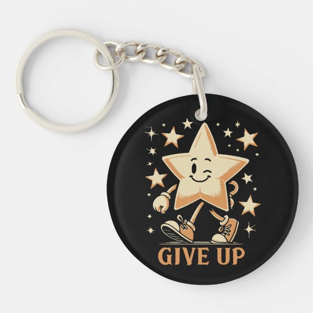Give Up Keychain (Front)