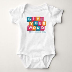 Give Your Word Baby Bodysuit