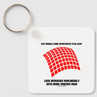 Give Yourself Opportunities Luck Surface Area Math Keychain