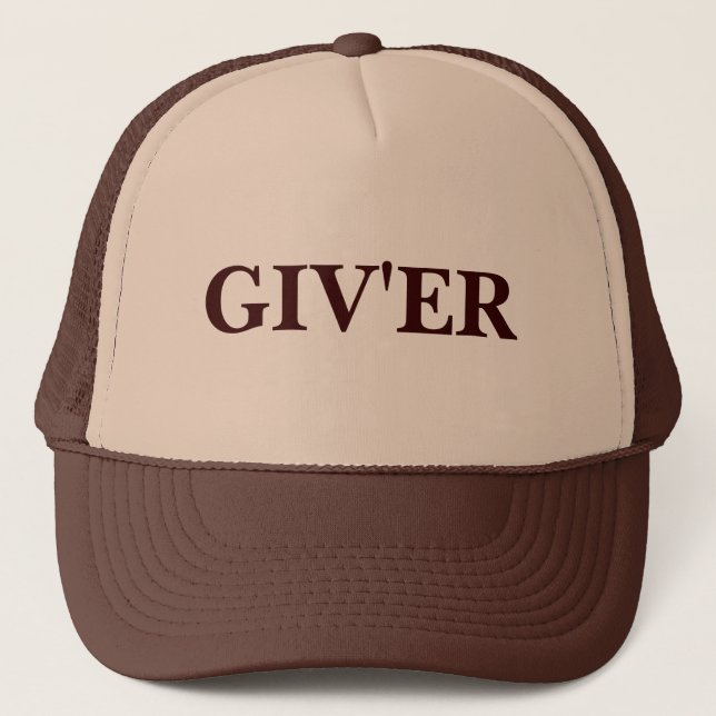 "GIV'ER" TRUCKER HAT (Front)