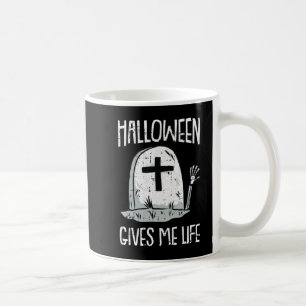 Gives Me Life Lazy Halloween Costume Fun Skeleton Coffee Mug
